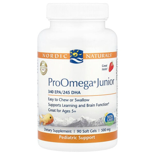 <img alt="Nordic Naturals, ProOmega Junior, Ages 5+, Strawberry, 90 Soft Gels (340 mg per Softgel)" title="Nordic Naturals, ProOmega Junior, Ages 5+, Strawberry, 90 Soft Gels (340 mg per Softgel),768990071003"