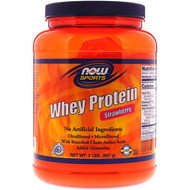 Now Foods, Sports, Whey Protein, Strawberry, 2 lbs (907 g)