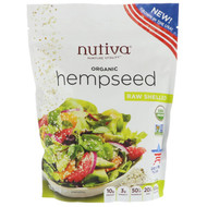 Nutiva, Organic Hempseed, Raw Shelled, 10 oz (283.5 g)