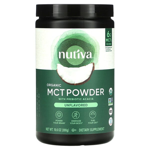 <img alt="Nutiva, Organic MCT Powder, Unflavored, 10.6 oz (300 g)" title="Nutiva, Organic MCT Powder, Unflavored, 10.6 oz (300 g),692752109478"