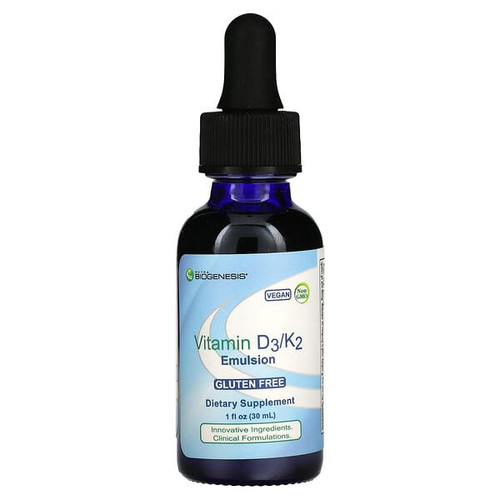 <img alt="Nutra BioGenesis, Vitamin D3-K2 Emulsion, 1 fl oz (30 ml)" title="Nutra BioGenesis, Vitamin D3-K2 Emulsion, 1 fl oz (30 ml),812806428700"