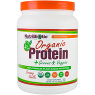 NutriBiotic, Organic Protein + Greens & Veggies, Creamy Vanilla, 1 lb. 3 oz (540 g)