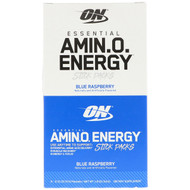 Optimum Nutrition, Essential Amin.O. Energy, Blue Raspberry, 6 Stick Packets, 0.31 oz (9 g) Each