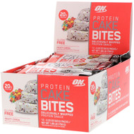 Optimum Nutrition, Protein Cake Bites, Fruity Cereal, 12 Bars, 2.22 oz (63 g) Each