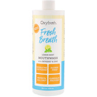 Oxyfresh, Fresh Breath, Lemon Mint Mouthwash with Oxygene & Zinc, 16 fl oz (473 ml)
