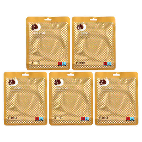 <img alt="Petitfee, Gold & Snail Hydrogel Beauty Mask Pack, 5 Sheets, 1.05 oz (30 g) Each" title="Petitfee, Gold & Snail Hydrogel Beauty Mask Pack, 5 Sheets, 1.05 oz (30 g) Each,8809239802896"