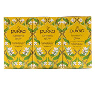 Pukka Herbs, Turmeric Glow Tea, 3 Pack, 20 Herbal Tea Sachets Each