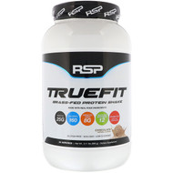 RSP Nutrition, Truefit, Grass-Fed Whey Protein Shake, Chocolate, 2 lbs (940 g)