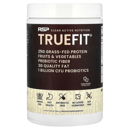 <img alt="RSP Nutrition, TrueFit, Grass-Fed Protein Powder Drink Mix, Chocolate, 1.90 lbs (860 g)" title="RSP Nutrition, TrueFit, Grass-Fed Protein Powder Drink Mix, Chocolate, 1.90 lbs (860 g),858491007455"