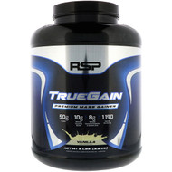 RSP Nutrition, TrueGain Premium Mass Gainer, Vanilla, 6 lbs (2.6
