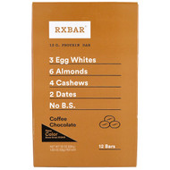 RXBAR, Protein Bars, Coffee Chocolate, 12 Bars, 1.83 oz (52 g) Each