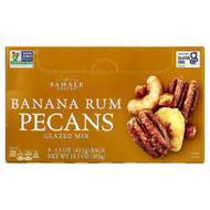 <img alt="Sahale Snacks, Glazed Mix, Banana Rum Pecans, 9 Bags, 1.5 oz (42.5 g) Each" title="Sahale Snacks, Glazed Mix, Banana Rum Pecans, 9 Bags, 1.5 oz (42.5 g) Each,893869000317"