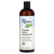 <img alt="Sky Organics, Organic Sweet Almond Oil, 16 fl oz (473 ml)" title="Sky Organics, Organic Sweet Almond Oil, 16 fl oz (473 ml),856045007036"