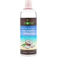 Sky Organics, Fractionated Coconut Oil, 100% Pure and Natural, 16 fl oz (473 ml)