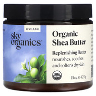 <img alt="Sky Organics, Organic Shea Butter, 15 oz (425 g)" title="Sky Organics, Organic Shea Butter, 15 oz (425 g),856045007005"