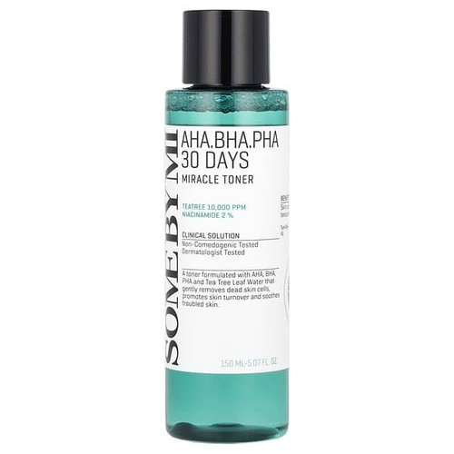 <img alt="SOME BY MI, AHA. BHA. PHA 30 Days Miracle Toner, 5.07 fl oz (150 ml)" title="SOME BY MI, AHA. BHA. PHA 30 Days Miracle Toner, 5.07 fl oz (150 ml),8809326333661"