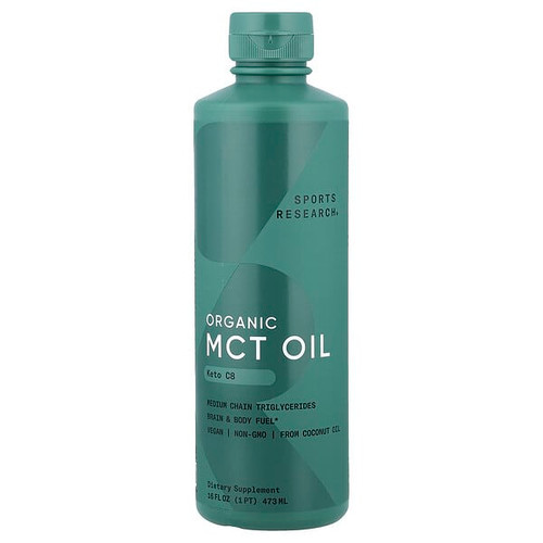 <img alt="Sports Research, Organic MCT Oil, Keto C8, 16 fl oz (473 ml)" title="Sports Research, Organic MCT Oil, Keto C8, 16 fl oz (473 ml),023249011729"