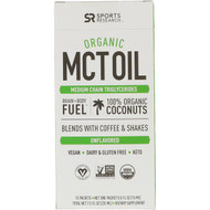 Sports Research, Organic MCT Oil, Unflavored, 15 Packets, 0.5 fl oz (15 ml) Each