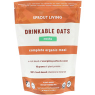 Sprout Living, Drinkable Oats, Complete Organic Meal, Mocha, 13.7 oz (388 g)