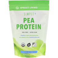 Sprout Living, Simple, Pea Protein, 1 lb (440 g)