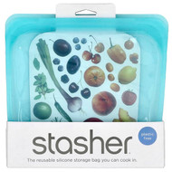 <img alt="Stasher, Reusable Silicone Food Bag, Sandwich Size, Aqua, 15 fl oz (450 ml)" title="Stasher, Reusable Silicone Food Bag, Sandwich Size, Aqua, 15 fl oz (450 ml),816990012608"
