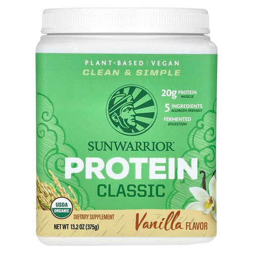 <img alt="Sunwarrior, Classic Protein, Vanilla, 13.2 oz (375 g)" title="Sunwarrior, Classic Protein, Vanilla, 13.2 oz (375 g),814784025919"