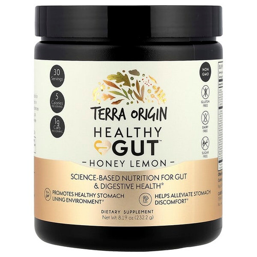 <img alt="Terra Origin, Healthy Gut, Honey Lemon, 8.19 oz (232.2 g)" title="Terra Origin, Healthy Gut, Honey Lemon, 8.19 oz (232.2 g),857668007311"