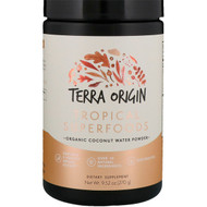 Terra Origin Tropical Superfoods Powder Organic Coconut Water -- 9.52 oz