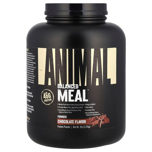 <img alt="Animal, Balanced Meal, Protein Powder, Chocolate, 5 lbs (2.27 kg)" title="Animal, Balanced Meal, Protein Powder, Chocolate, 5 lbs (2.27 kg),039442039309"