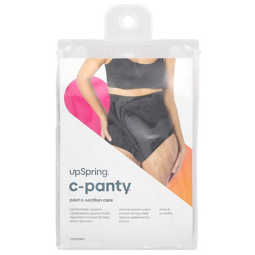 <img alt="UpSpring, C-Panty, Post C-Section Care, With Silicon Panel, High Waist, 1X-2X, Black, 1 Count" title="UpSpring, C-Panty, Post C-Section Care, With Silicon Panel, High Waist, 1X-2X, Black, 1 Count,896785002403"