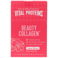 Vital Proteins, Beauty Collagen, Tropical Hibiscus, 14 Packets, 0.56 oz (16 g) Each
