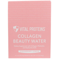 Vital Proteins, Collagen Beauty Water, Strawberry Lemon, 14 Packets, 0.5 oz (14 g) Each