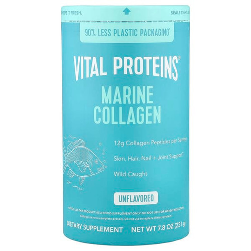 <img alt="Vital Proteins, Marine Collagen, Unflavored, 7.8 oz (221 g)" title="Vital Proteins, Marine Collagen, Unflavored, 7.8 oz (221 g),850232005485"