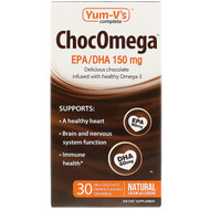 Yum-Vs, ChocOmega EPA / DHA, Milk Chocolate Orange Flavor, 150 mg, 30 Chewables