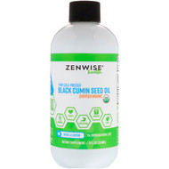 Zenwise Health, Organic, Pure Cold-Pressed, Black Cumin Seed Oil, 8 fl oz (236 ml)