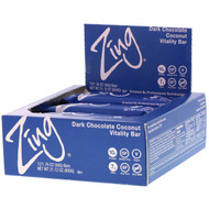 Zing Bars Vitality Bar Dark Chocolate Coconut -- 12 Bars