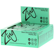 Zing Bars Vitality Bar Dark Chocolate Mint -- 12 Bars
