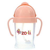 Zoli, Bot, Straw Sippy Cup, Blush, 6 oz