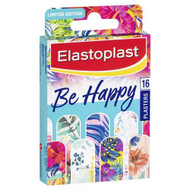 3 PACK OF Elastoplast Be Happy Coloured Plasters 16 Pack
