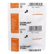 3 PACK OF Cutiplast Adhesive Fibre Dressing 10Cm X 8Cm Single