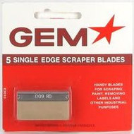 3 PACK OF Gem Single Edge Scraper Blades 5 Pack