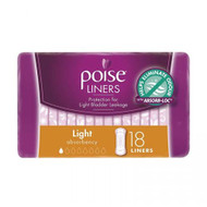 3 PACK OF Poise Liners Light 18 Pack