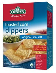 3 PACK OF Orgran Toast Corn Dip Original Sea Salt 100G