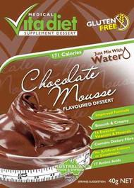 3 PACK OF Vita Diet Chocolate Mousse Single Sachet 45g