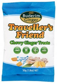 3 PACK OF Buderim Ginger Traveller'S Friend 50G