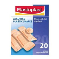 3 PACK OF Elastoplast Plastic Strips Assorted 20 (45906)