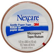 3 PACK OF Nexcare Paper Tape 12.5mmx9.1m Tan