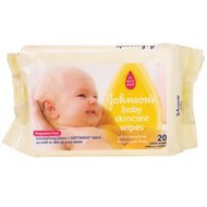 3 PACK OF Johnson'S Baby Wipes Fragrance Free 20 Pack