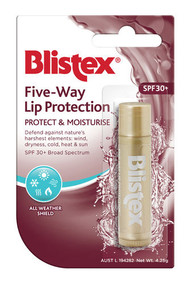 3 PACK OF Blistex Five Way Lip Protection SPF30+ 4.25g