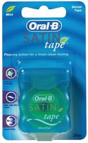 3 PACK OF Oral B Satintape Mint 25m